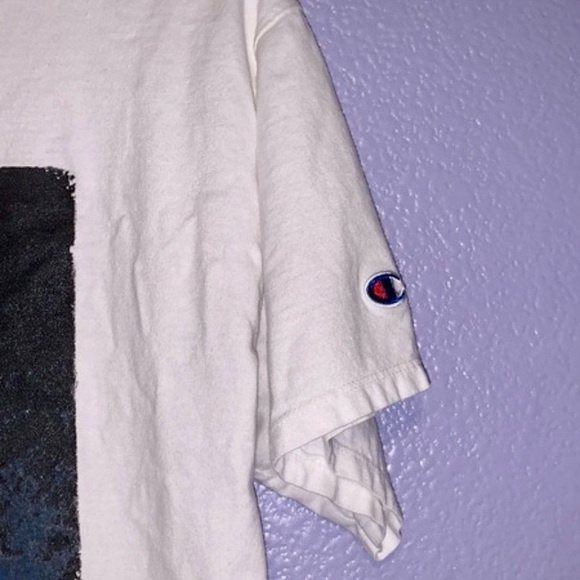 Champion white medium ocean print athletic shirt - Picture 3 of 5